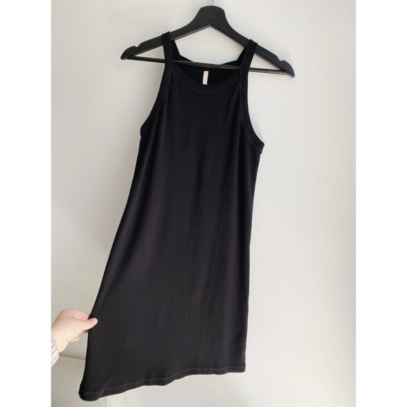 NWOT Botanica Workshop Rhea Rib Dress // Black Organic Cotton - Picture 7 of 13